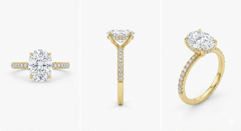 2.56 ctw Pear Cut Diamond Engagement Ring