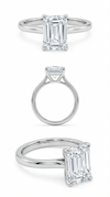 4.51 ctw Emerald Cut Diamond Engagament Ring