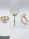 3.57 ctw Pear Cut Diamond Engagement Ring