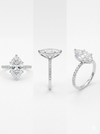 4.50 ctw Pear Cut Diamond Engagement Ring