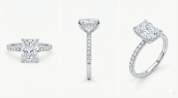 Rectangular 3.51 ctw Engagement Ring
